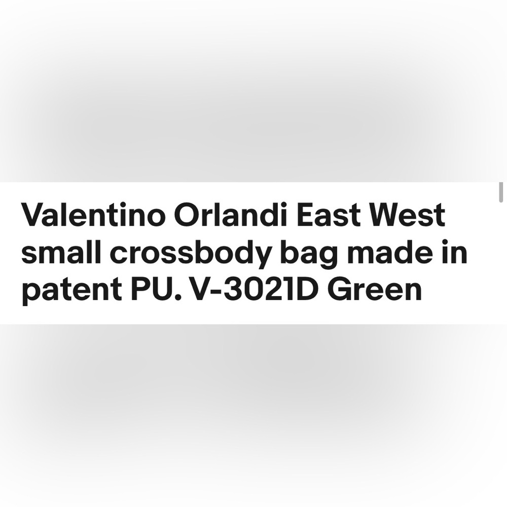 New Valentino Orlandi patent leather crossbody chain bag stunning !! 🌺 - Picture 10 of 10